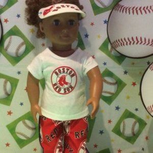 Boston RED SOX! 18 inch Doll Clothes ,Handmade